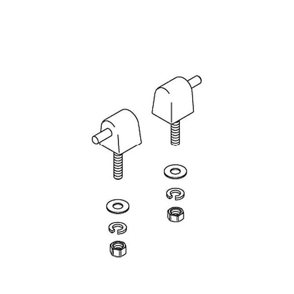 Kohler Hinge Pack, Toilet Seat, Check 1035010-7 - main